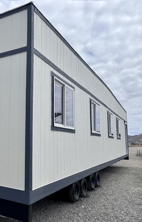 Modular office trailer exterior